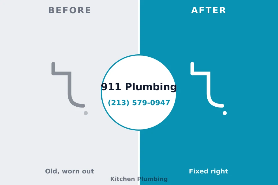 Before and after: plumbing repair Sharon, WI